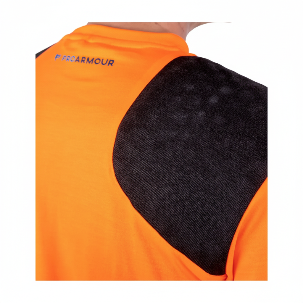 **PRE ORDER ONLY** │ Scaffolders Hi Vis T-Shirt │ Right Shoulder Pad │ Orange