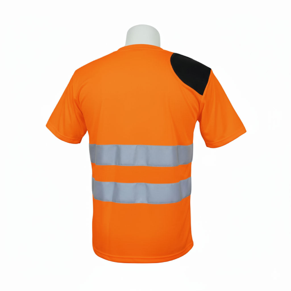 **PRE ORDER ONLY** │ Scaffolders Hi Vis T-Shirt │ Right Shoulder Pad │ Orange