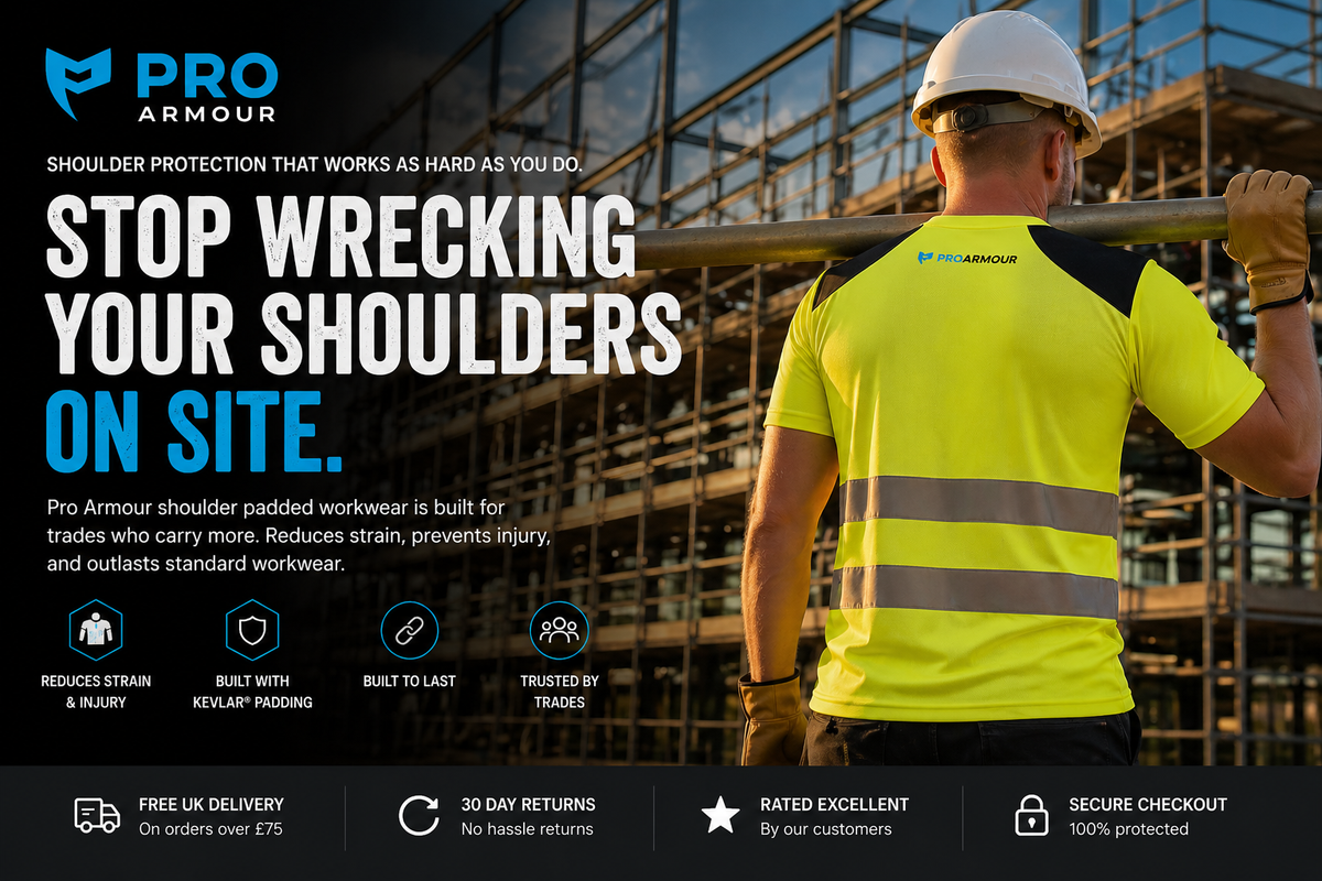 Why the Construction Industry Needs Smarter PPE Like Pro Armour Hoodies & T-Shirts