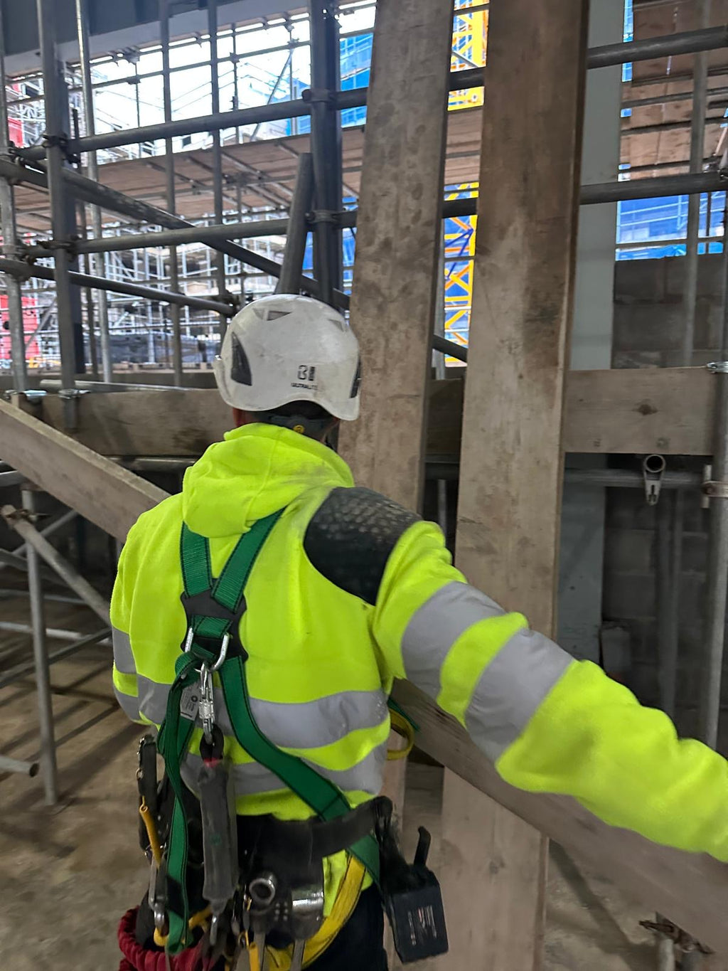 Hi Vis Hoodie │ Left Shoulder Pad │ Yellow