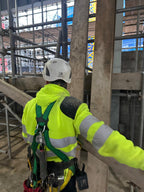 Hi Vis Hoodie │ Left Shoulder Pad │ Yellow