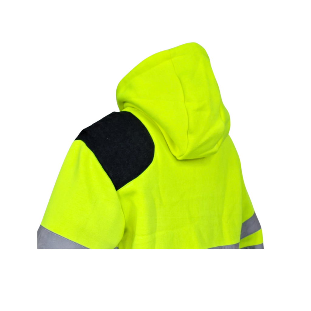 Hi Vis Hoodie │ Left Shoulder Pad │ Yellow