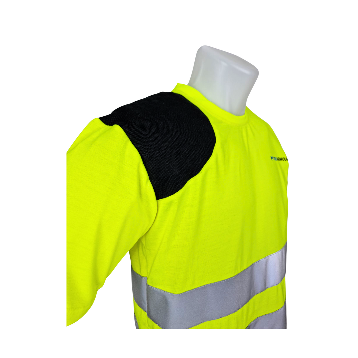 Scaffolders Hi Vis T-Shirt │ Right Shoulder Pad │ Yellow