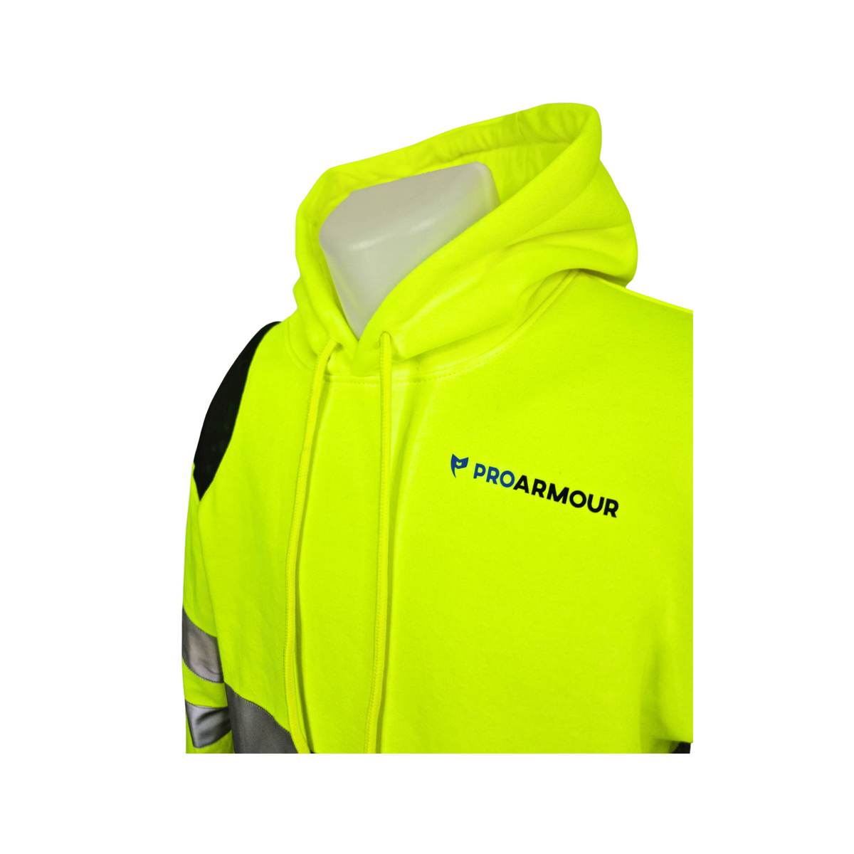 Hi Vis Hoodie │ Right Shoulder Pad │ Yellow
