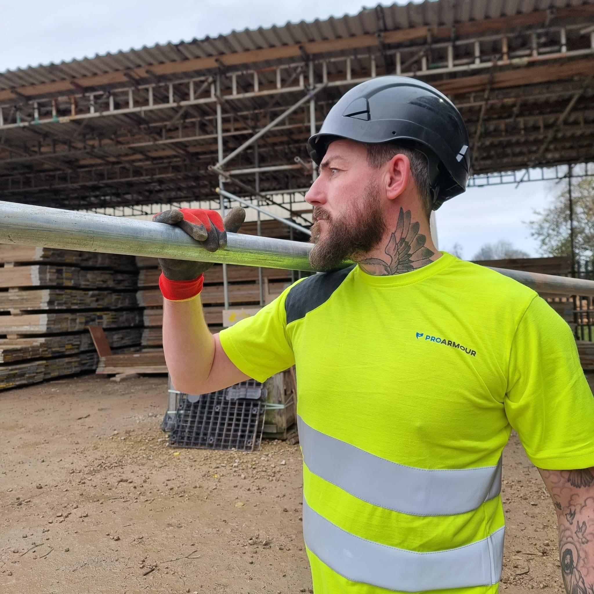 Hi Viz scaff shirt
