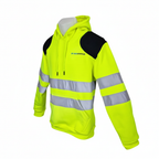 Hi Vis Hoodie │ Dual Shoulder Pad │ Yellow