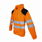 Hi-Vis Hoodie │ Dual Shoulder Pad │ Orange