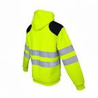 Hi Vis Hoodie │ Dual Shoulder Pad │ Yellow