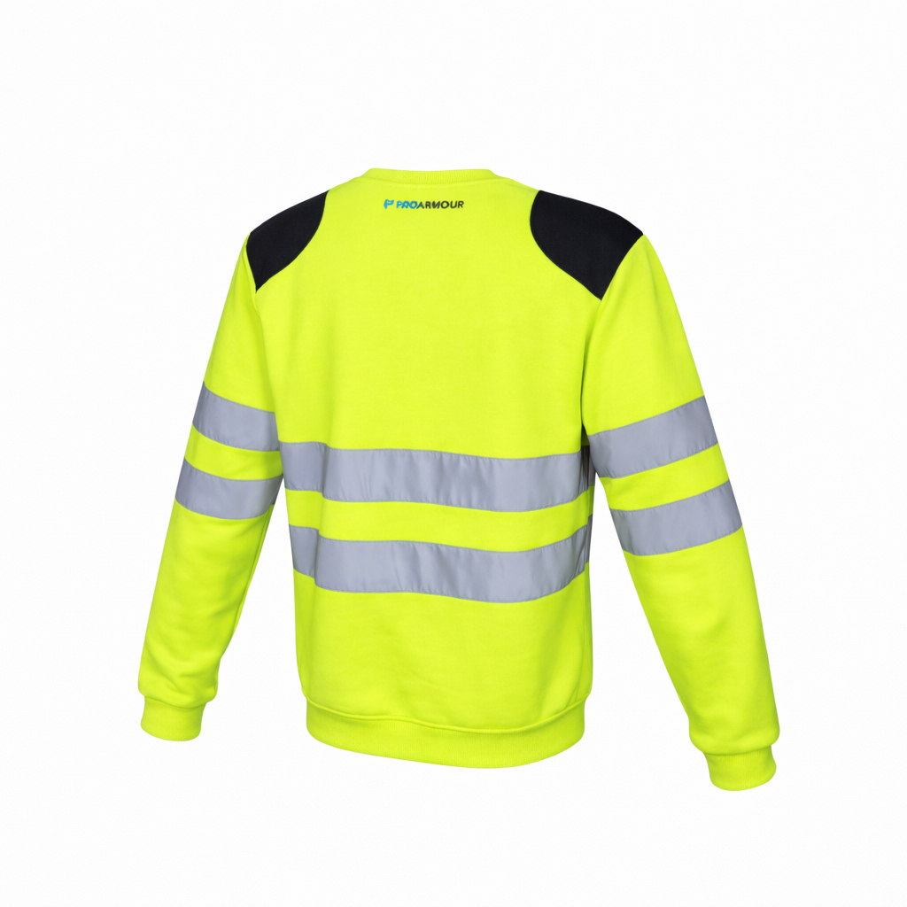 Hi-Vis Sweater │ Dual Shoulder Pad │ Yellow