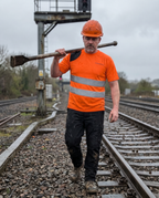 Hi Vis Hoodie │ Left Shoulder Pad │ Orange