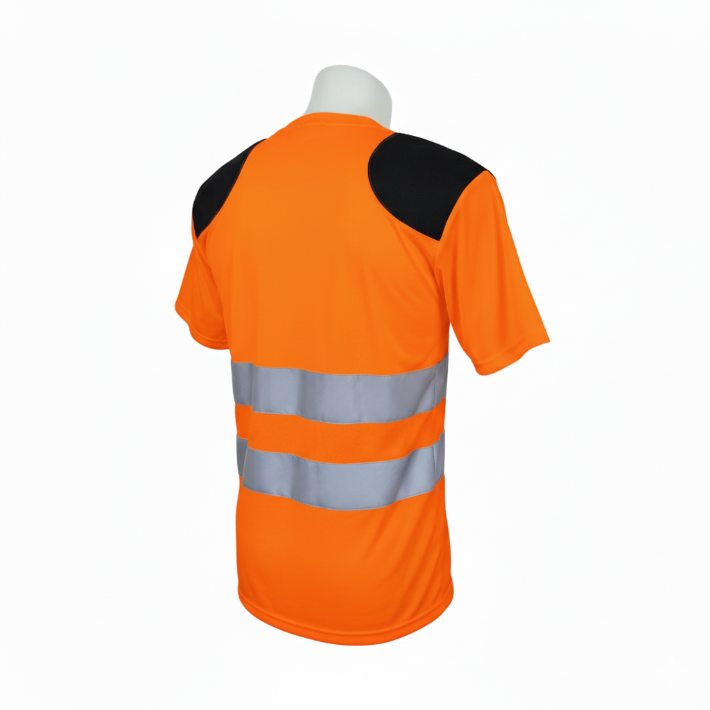 Hi Vis T-Shirt │ Dual Shoulder Pad │ Orange