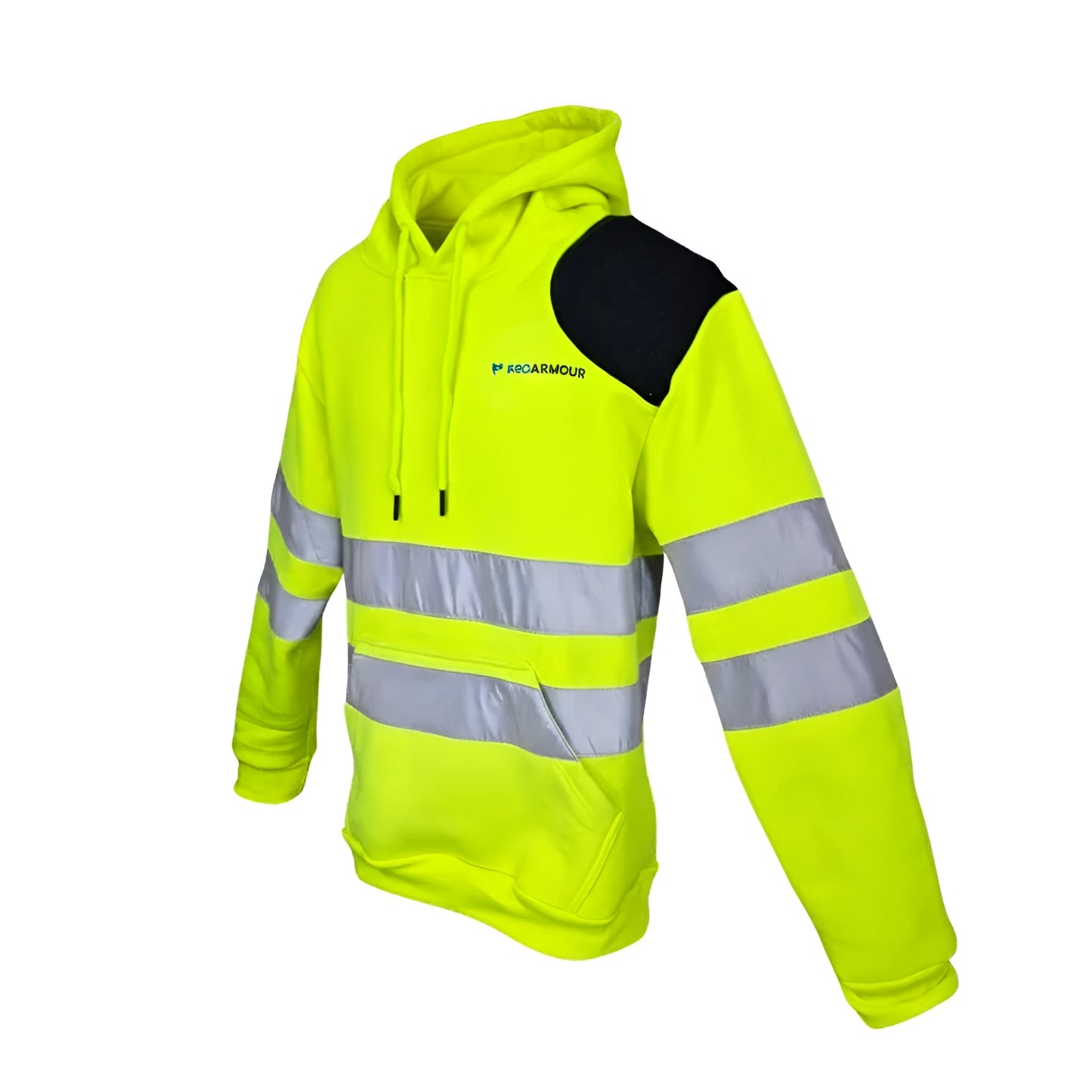 Scaffolders Hi Vis Hoodie │ Left Shoulder Pad │ Yellow